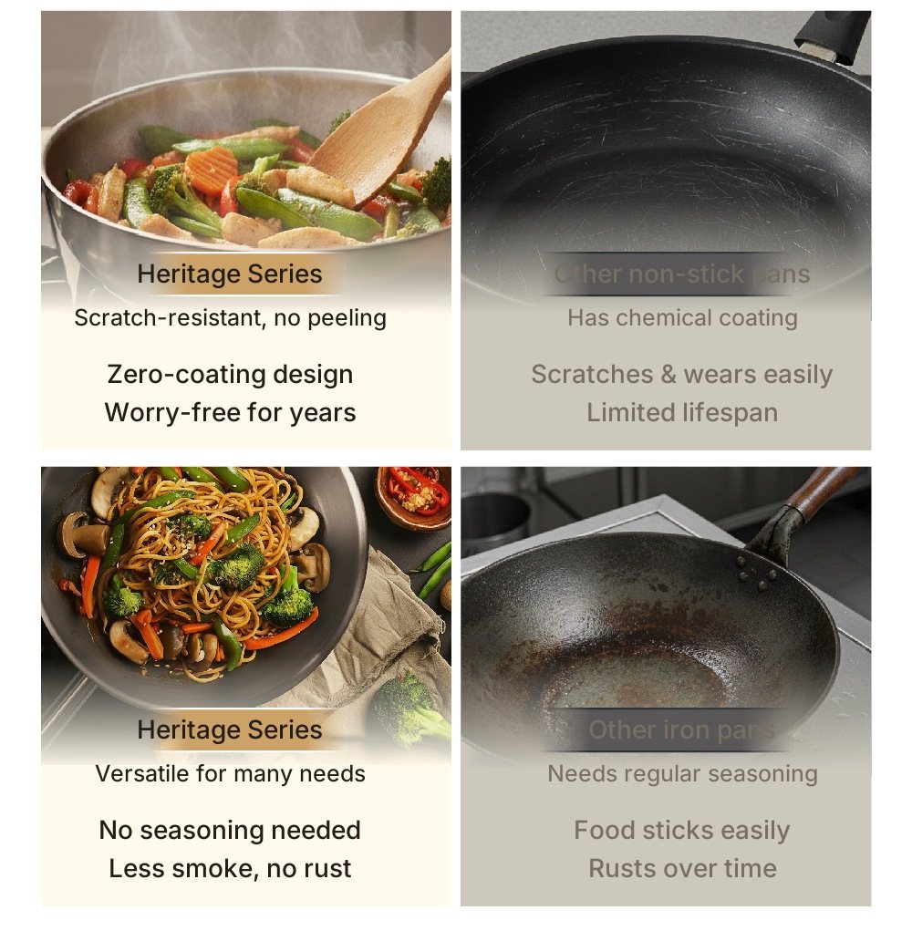 Heritage Stir-Fry Wok detail 6
