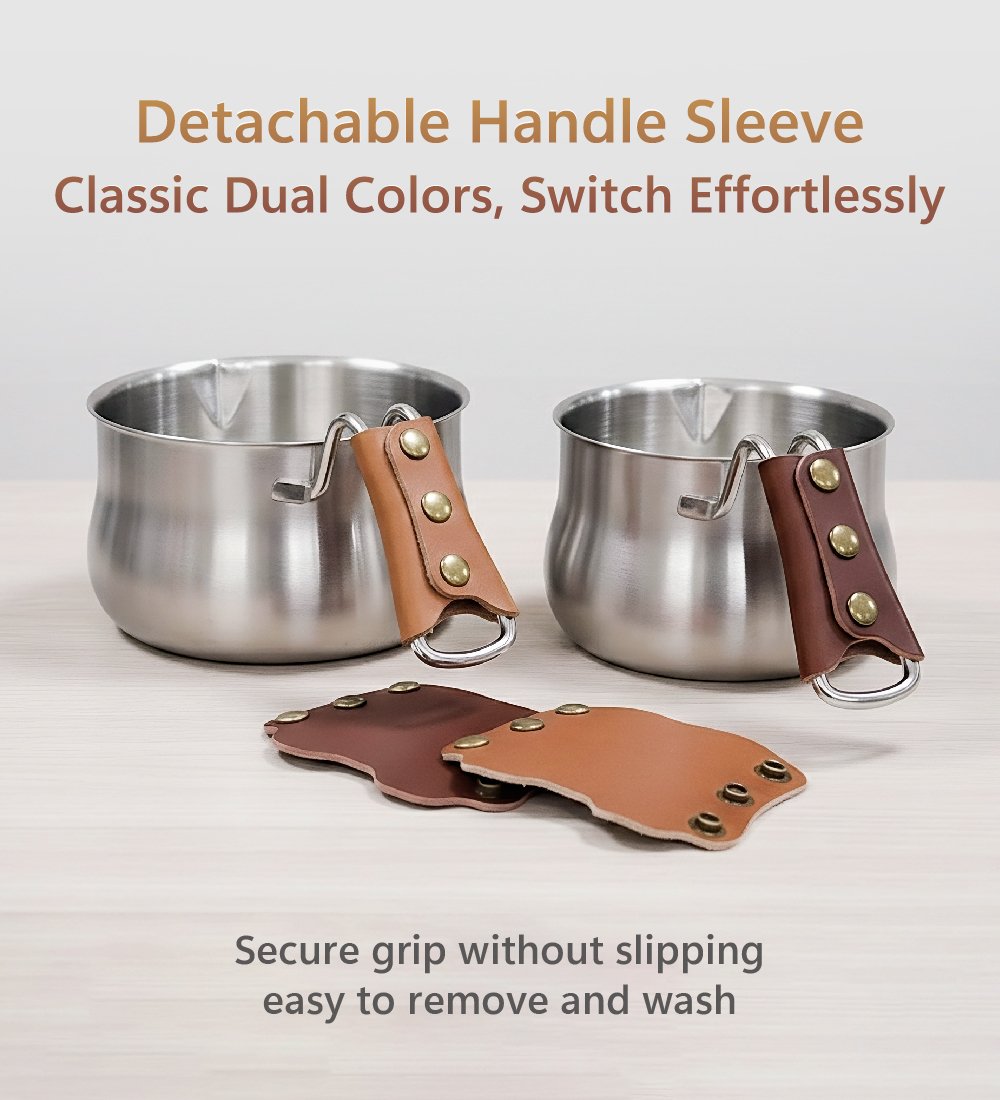 Leather-Handle Milk Pan detail 4