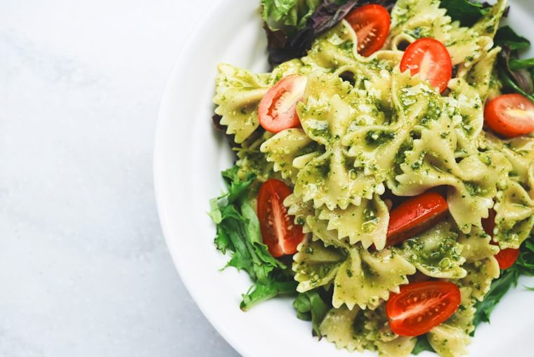 Fresh pesto pasta